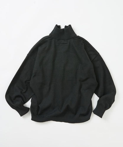 FREAK'S STORE 拼色半拉鍊針織衫 滌綸 腈綸