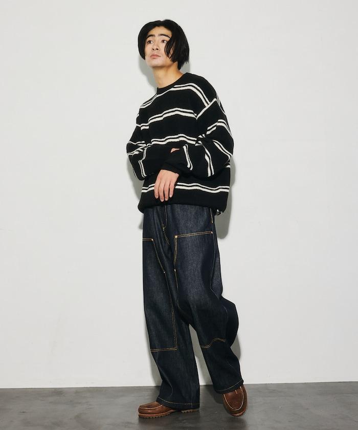FREAK'S STORE 拼色圓領針織衫 2026秋冬