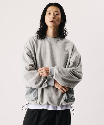 Firsthand 尼龍拼接圓領衛衣