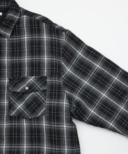 Firsthand 絎縫格紋襯衫夾克
