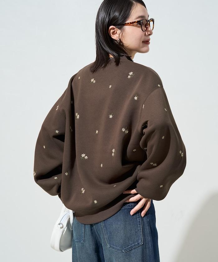 小花刺繡 裡起毛 衛衣 2026秋冬