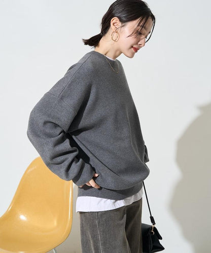 FREAK'S STORE 針織套頭衫 選款長度 休閒針織衫 寬鬆落肩設計 舒適保暖 男女同款