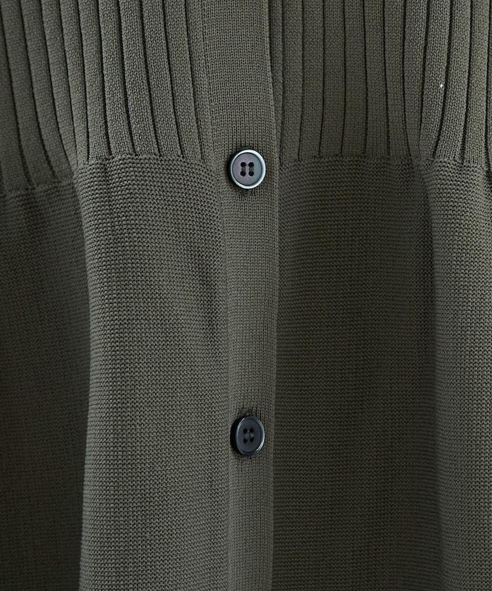 FREAK'S STORE 2026春夏新款 翻領紐釦針織開衫 寬鬆廓形 彈力羅紋拼接天竺 寬鬆版型 V領 易於打理 寬鬆版型