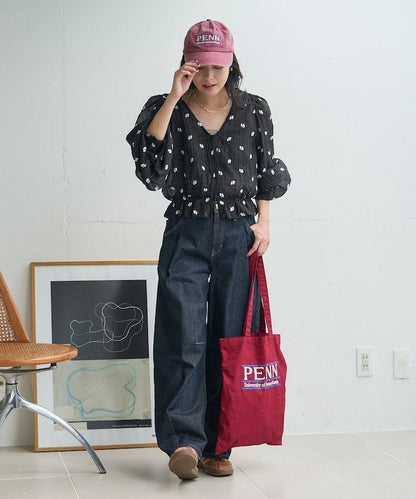 FREAK'S STORE 花朵刺繡透膚感襯衫 2026秋冬