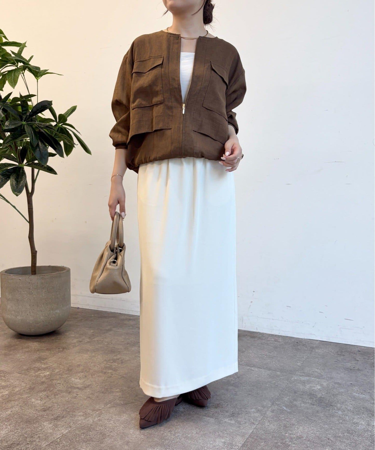 Jena espace merveilleux 疊穿感透膚防曬馬甲 女 聚酯纖維