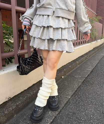NICE CLAUP 3段フリルスカート 連衣裙