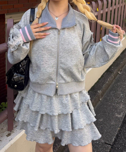 NICE CLAUP 3段フリルスカート 連衣裙