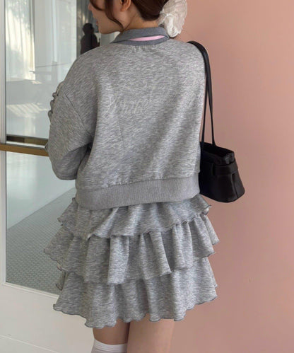 NICE CLAUP 3段フリルスカート 連衣裙