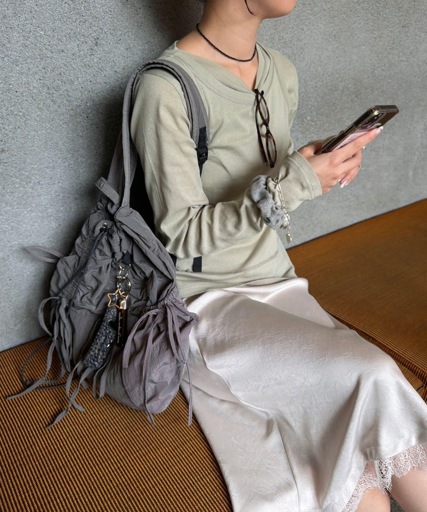 COLONY 2139 fuyuka企劃 超輕防潑水抽繩揹包 尼龍材質 多色可選