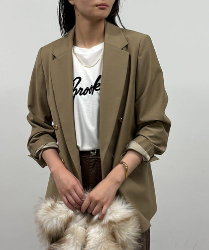 LOUNGEDRESS 經典雙排扣西裝外套 女