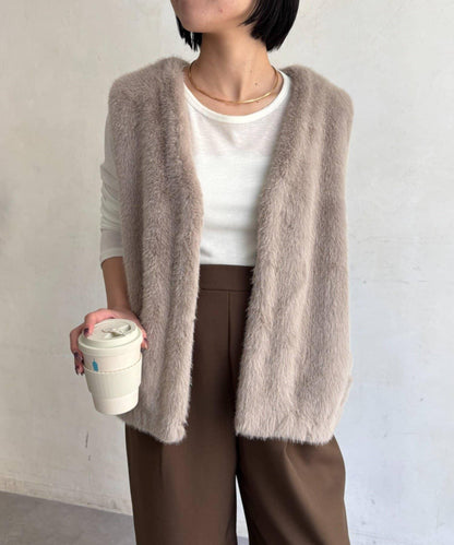 Jena espace merveilleux 仿皮草馬甲