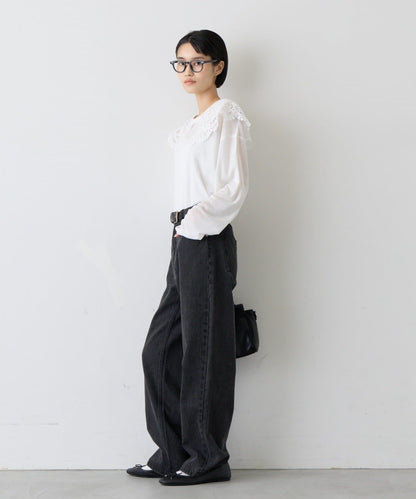 CIAOPANIC TYPY 蕾絲拼接透膚T恤 女 滌綸
