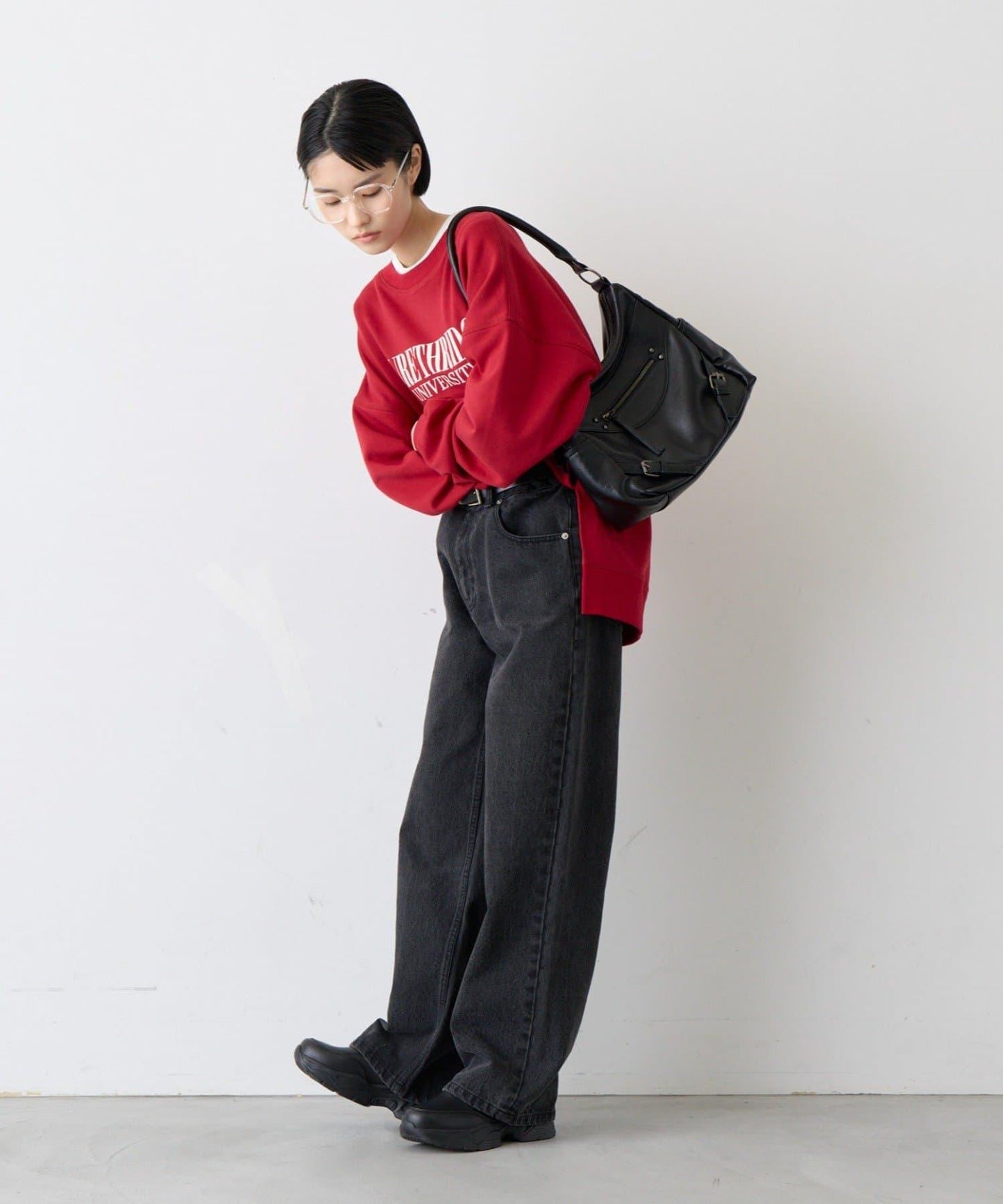 TYPY 學院風側開叉套頭衛衣
