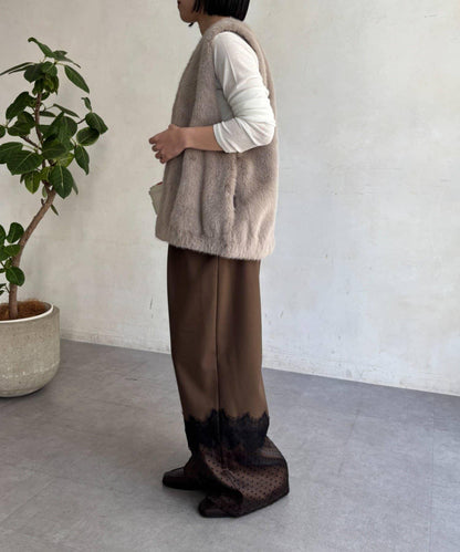 Jena espace merveilleux 仿皮草馬甲