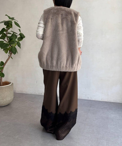 Jena espace merveilleux 仿皮草馬甲