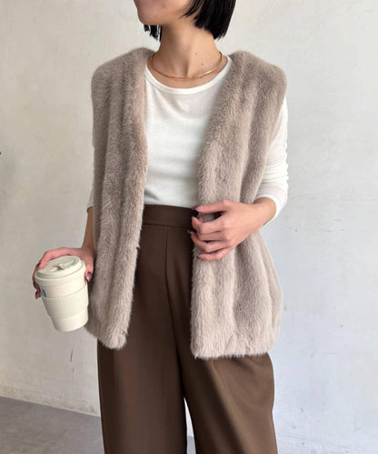 Jena espace merveilleux 仿皮草馬甲