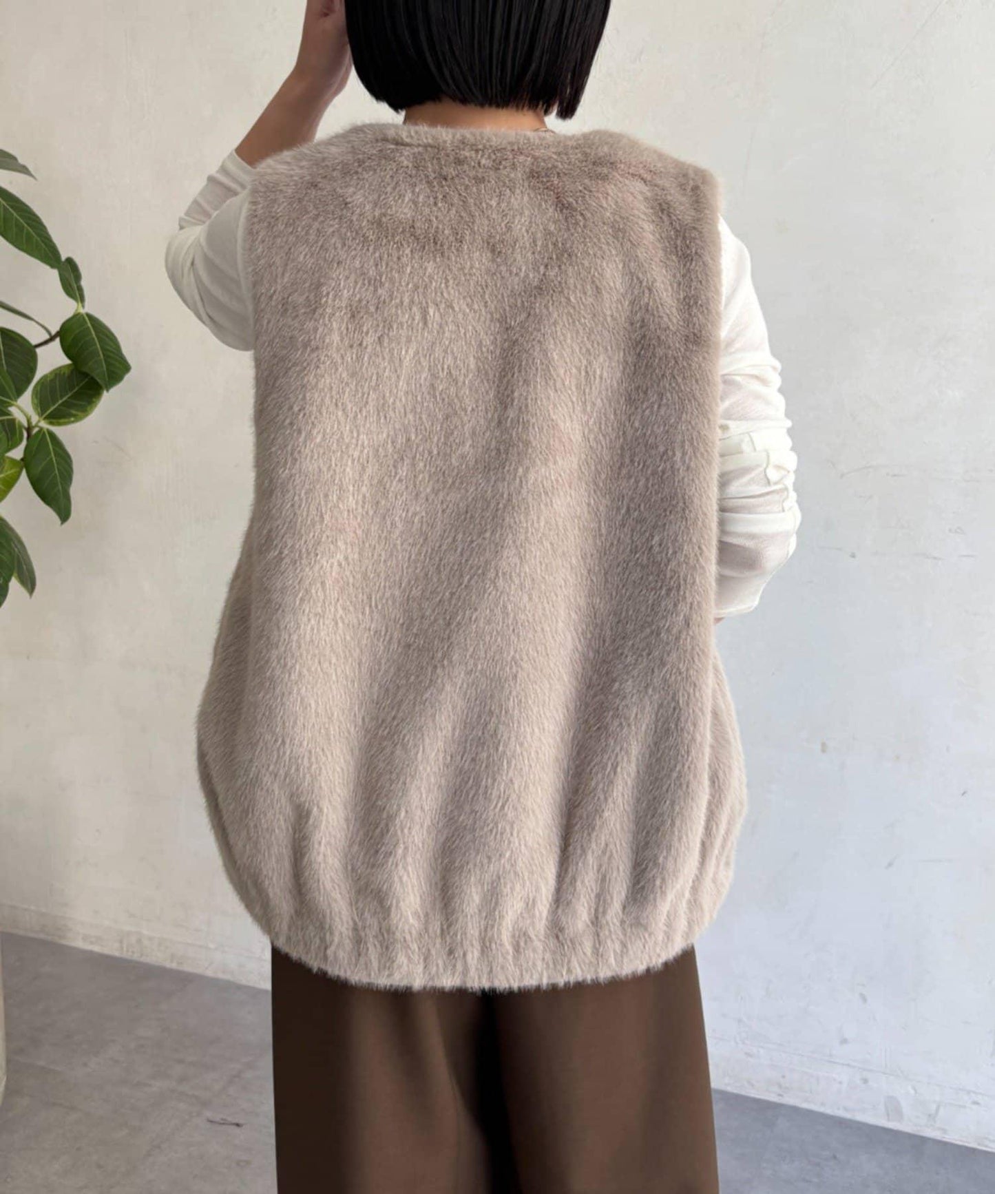 Jena espace merveilleux 仿皮草馬甲