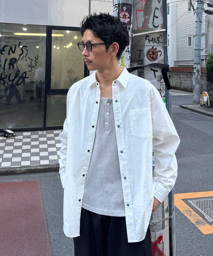 CIAOPANIC 寬鬆襯衫 純棉 ターコイズ 紐扣