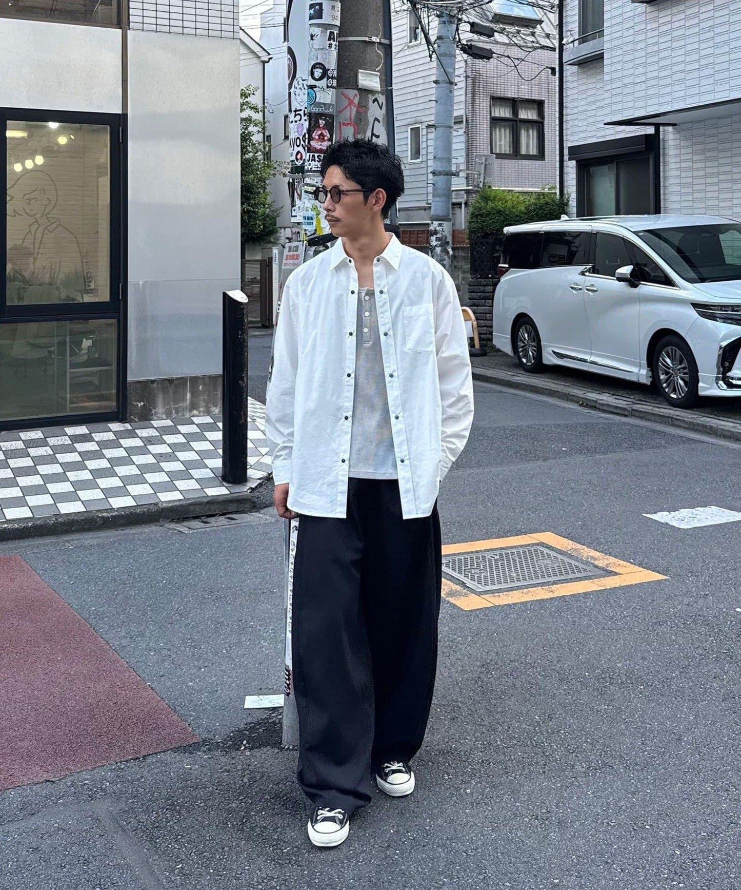 CIAOPANIC 寬鬆襯衫 純棉 ターコイズ 紐扣