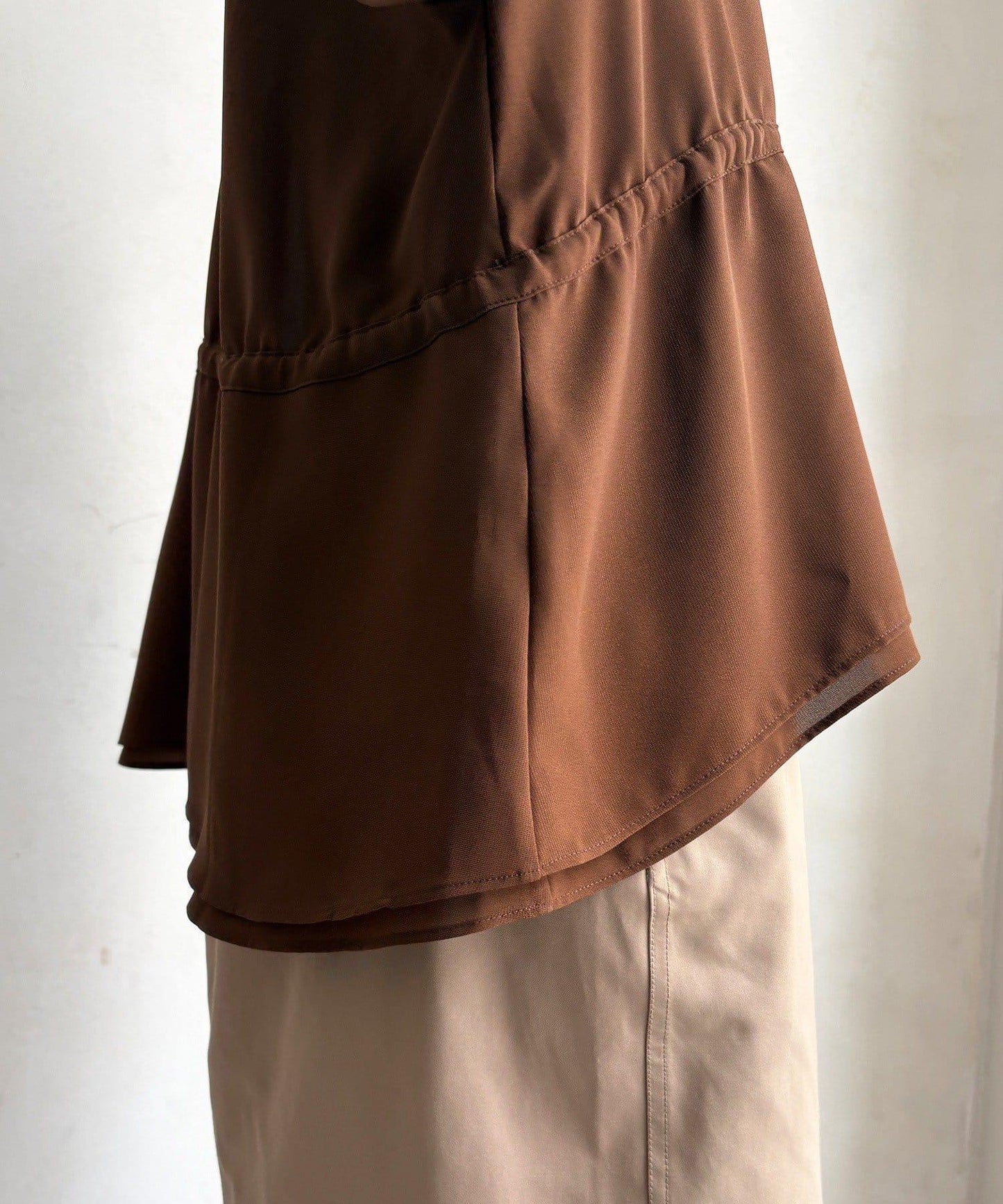 DOUDOU 提花荷葉邊下襬夾克 女 2026秋冬新款