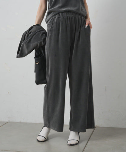 PUAL CE CIN 2026 AW VINTAGE REBELLION系列 棉質混紡羅紋刺繡休閒長褲