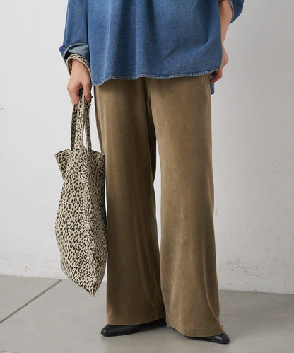 PUAL CE CIN 2026 AW VINTAGE REBELLION系列 棉質混紡羅紋刺繡休閒長褲