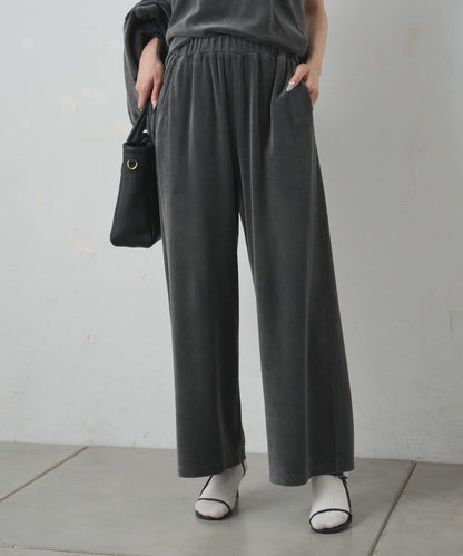 PUAL CE CIN 2026 AW VINTAGE REBELLION系列 棉質混紡羅紋刺繡休閒長褲