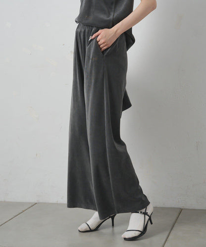 PUAL CE CIN 2026 AW VINTAGE REBELLION系列 棉質混紡羅紋刺繡休閒長褲