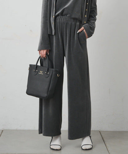 PUAL CE CIN 2026 AW VINTAGE REBELLION系列 棉質混紡羅紋刺繡休閒長褲