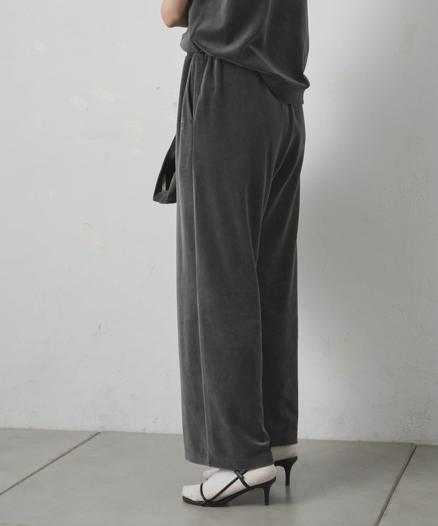 PUAL CE CIN 2026 AW VINTAGE REBELLION系列 棉質混紡羅紋刺繡休閒長褲