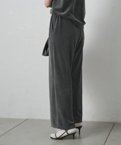 PUAL CE CIN 2026 AW VINTAGE REBELLION系列 棉質混紡羅紋刺繡休閒長褲