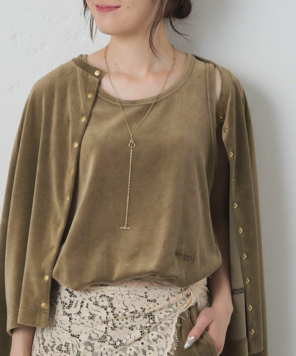 PUAL CE CIN 2026 AW VINTAGE REBELLION 系列 珠光天鵝絨背心