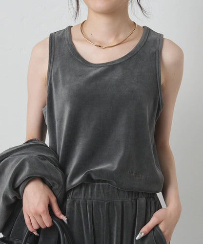 PUAL CE CIN 2026 AW VINTAGE REBELLION 系列 珠光天鵝絨背心