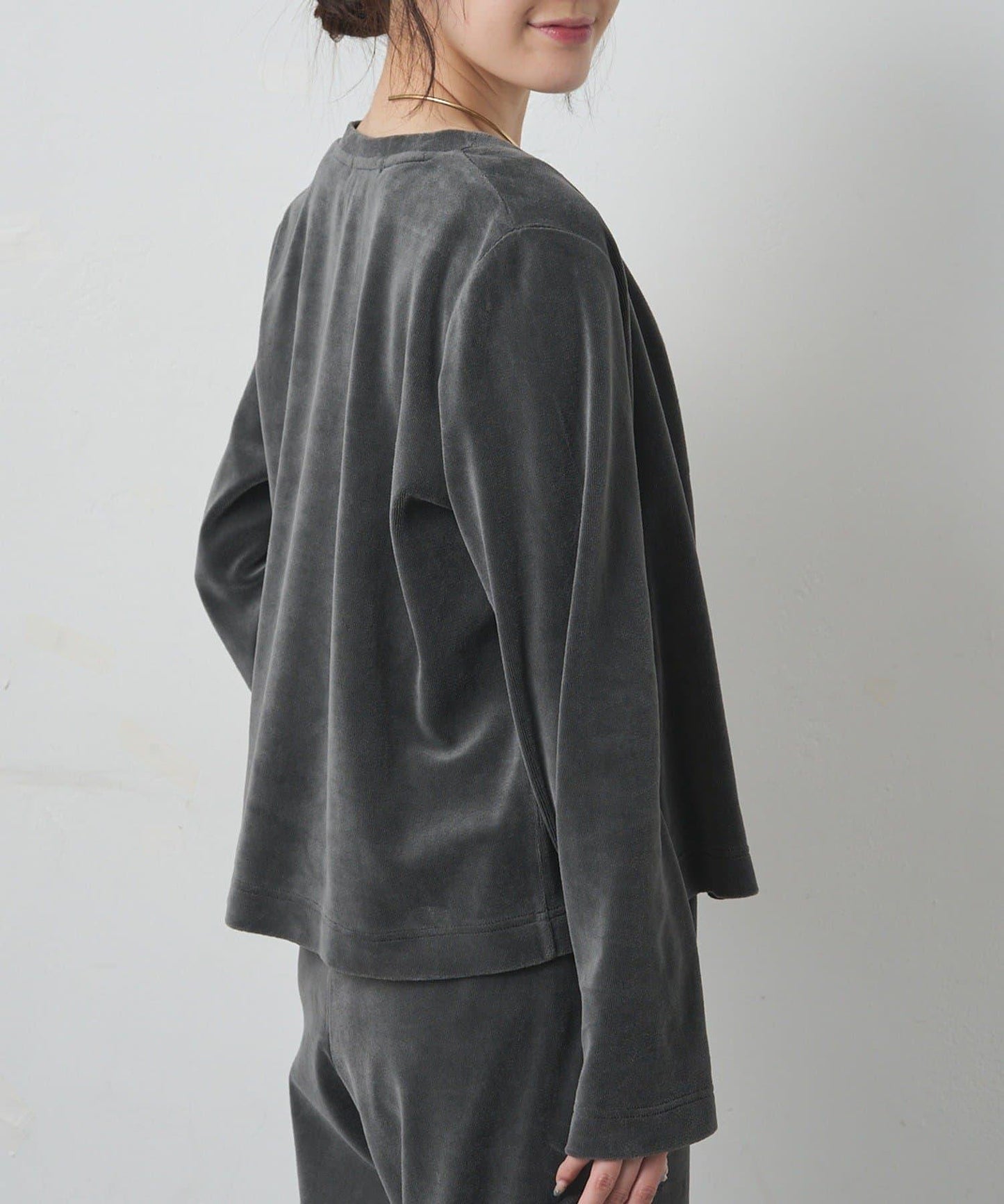 PUAL CE CIN 2026 AW VINTAGE REBELLION 系列 復古燈芯絨圓領短款開衫 純棉混紡