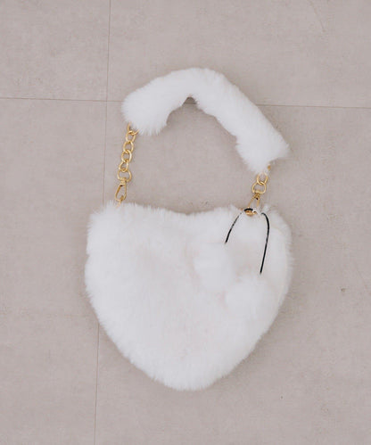 NICE CLAUP / OLIVE des OLIVE OUTLET 仿毛心形手提包