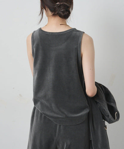 PUAL CE CIN 2026 AW VINTAGE REBELLION 系列 珠光天鵝絨背心