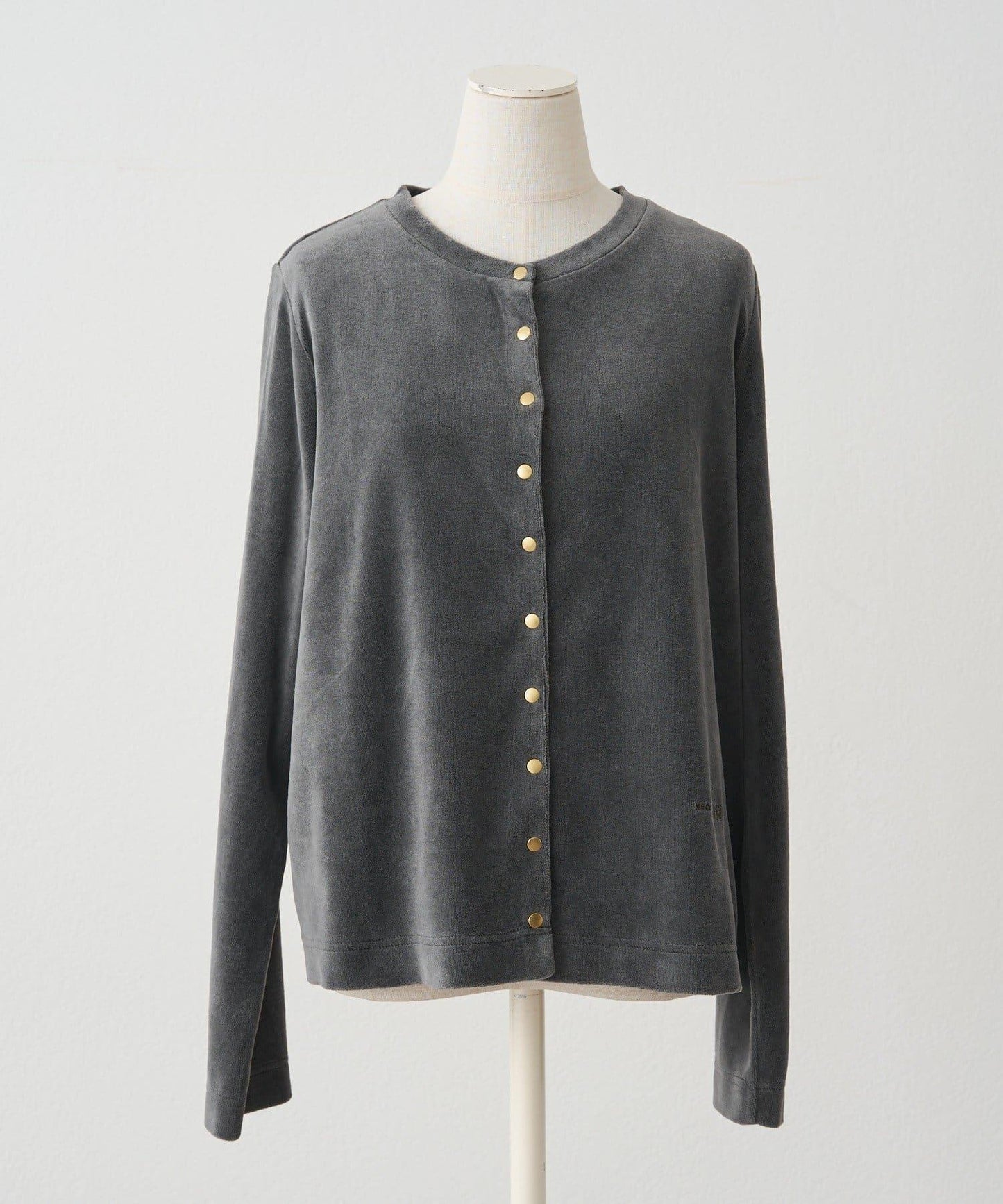 PUAL CE CIN 2026 AW VINTAGE REBELLION 系列 復古燈芯絨圓領短款開衫 純棉混紡