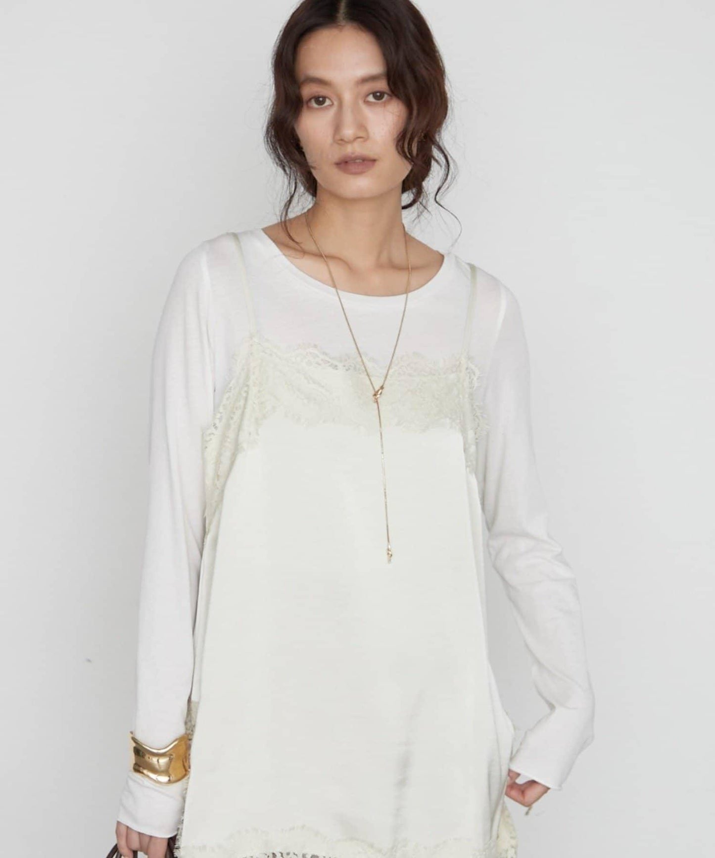 LOUNGEDRESS 亨利領長袖T恤 彈力混紡棉 亨利領設計 舒適親膚