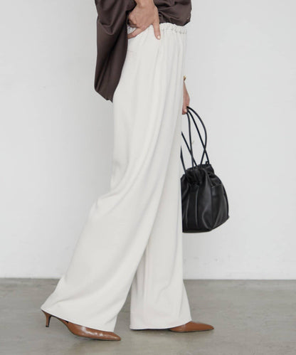 LOUNGEDRESS 4尺寸 羅紋腰頭 闊腿褲 聚酯纖維混紡 褲子