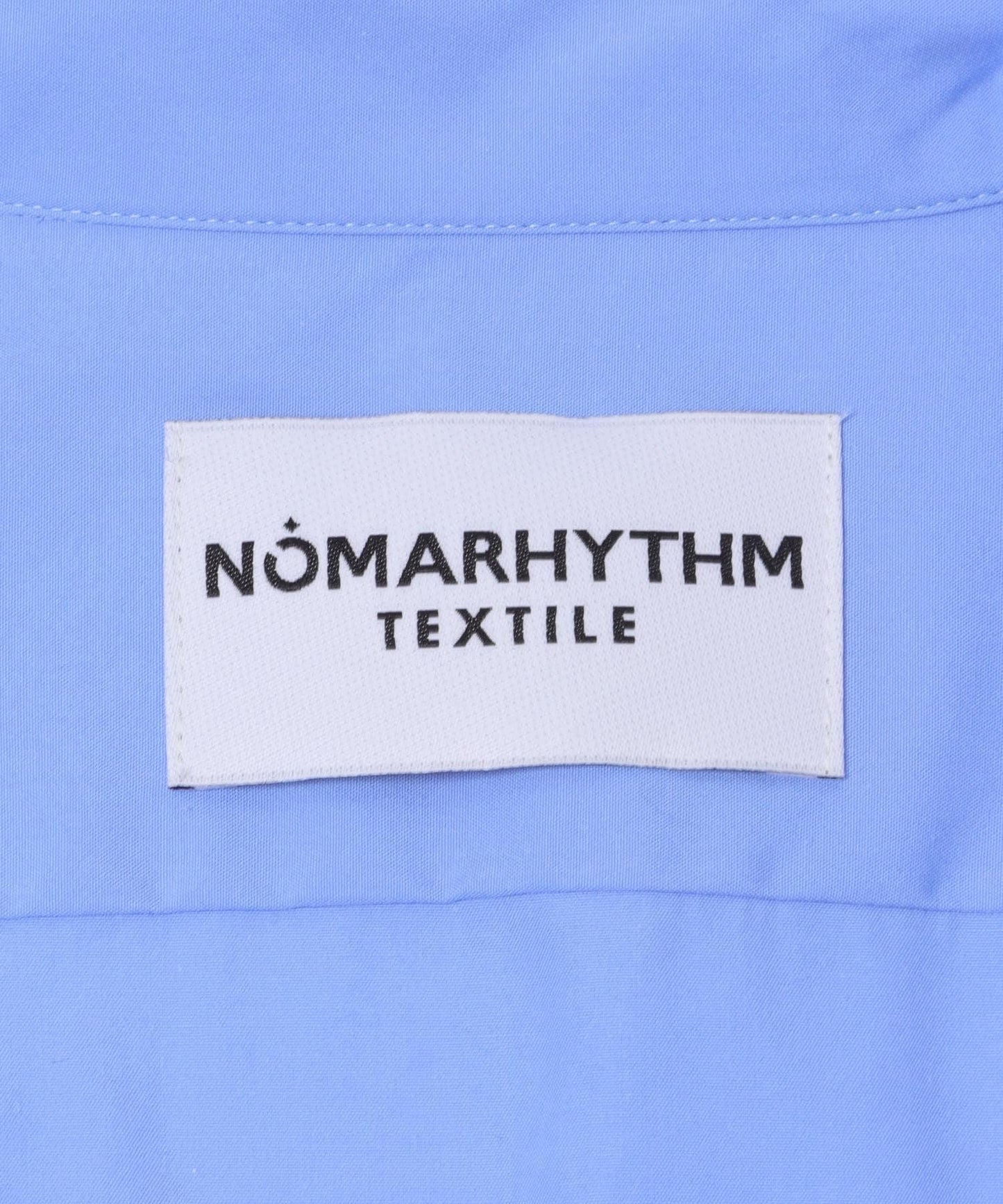 NOMARHYTHM TEXTILE 幾何拼貼荷葉邊襯衫