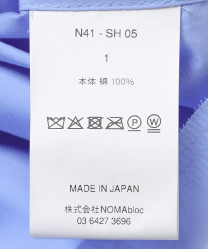 NOMARHYTHM TEXTILE 幾何拼貼荷葉邊襯衫