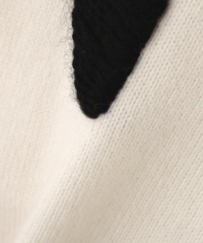 ADORE 羊毛100% 手工刺繡愛心針織衫