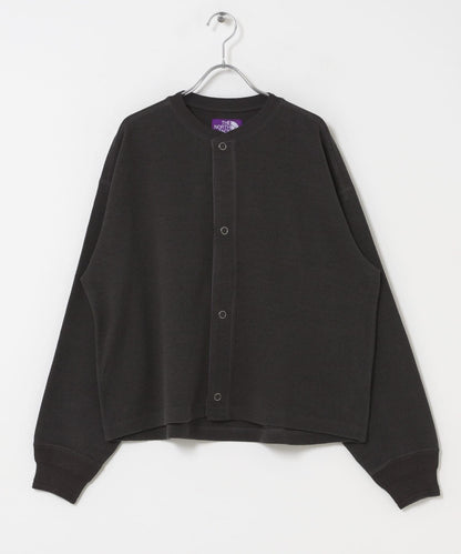 THE NORTH FACE PURPLE LABEL 粗挽杢サーフニット 翻領開衫 寬鬆款 100%棉