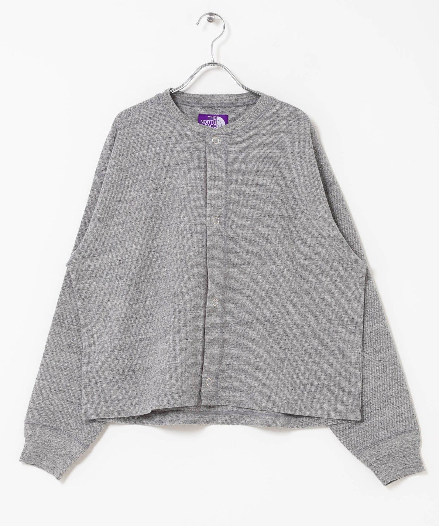 THE NORTH FACE PURPLE LABEL 粗挽杢サーフニット 翻領開衫 寬鬆款 100%棉