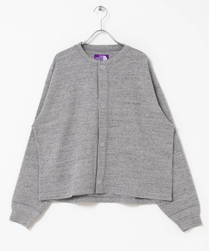 THE NORTH FACE PURPLE LABEL 粗挽杢サーフニット 翻領開衫 寬鬆款 100%棉