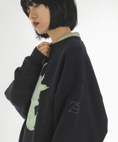 Lee Izumida×KBF 聯名 2026秋冬 宇宙系列 拼色 滿版印花 連帽衛衣