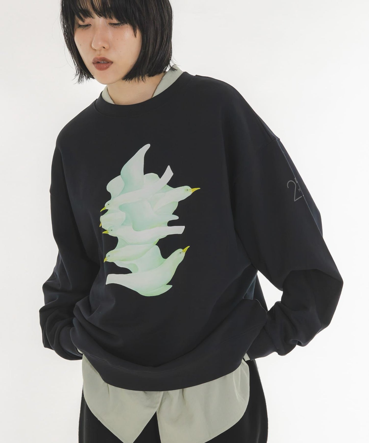 Lee Izumida×KBF 聯名 2026秋冬 宇宙系列 拼色 滿版印花 連帽衛衣