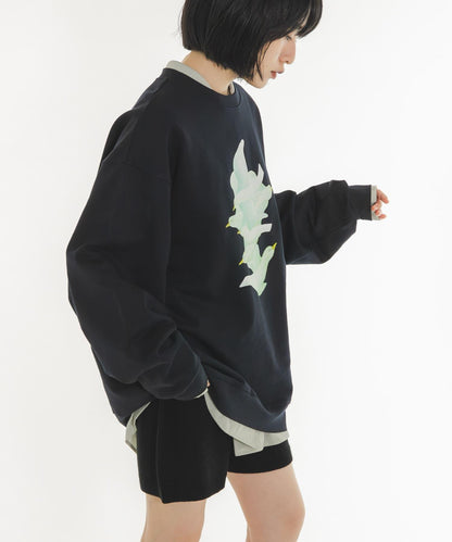 Lee Izumida×KBF 聯名 2026秋冬 宇宙系列 拼色 滿版印花 連帽衛衣