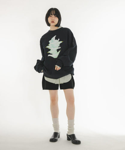 Lee Izumida×KBF 聯名 2026秋冬 宇宙系列 拼色 滿版印花 連帽衛衣