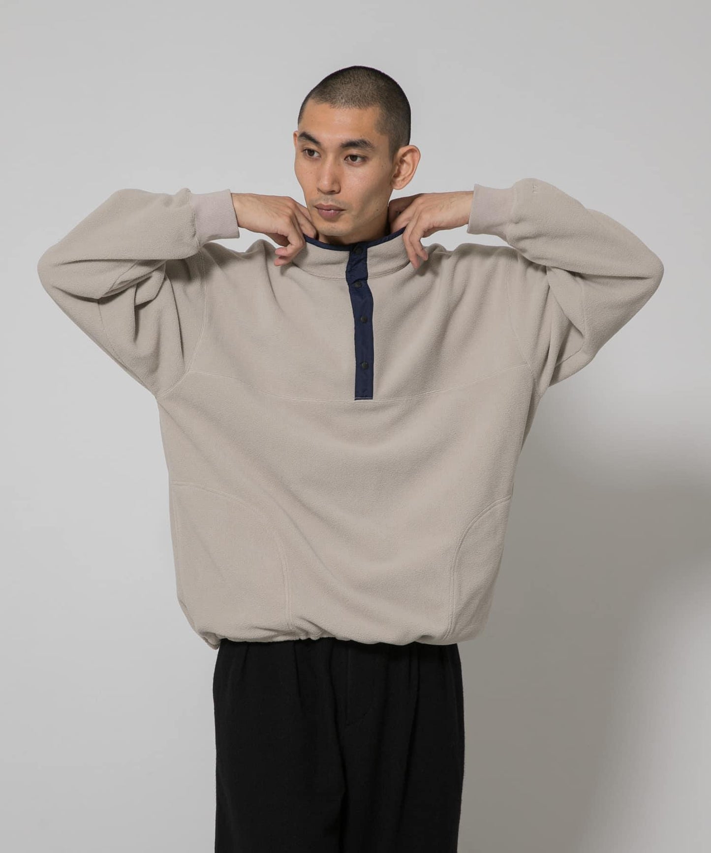 EKAL UR TECH 保溫功能抓絨套頭衫 男士 寬鬆 戶外 湖畔系列